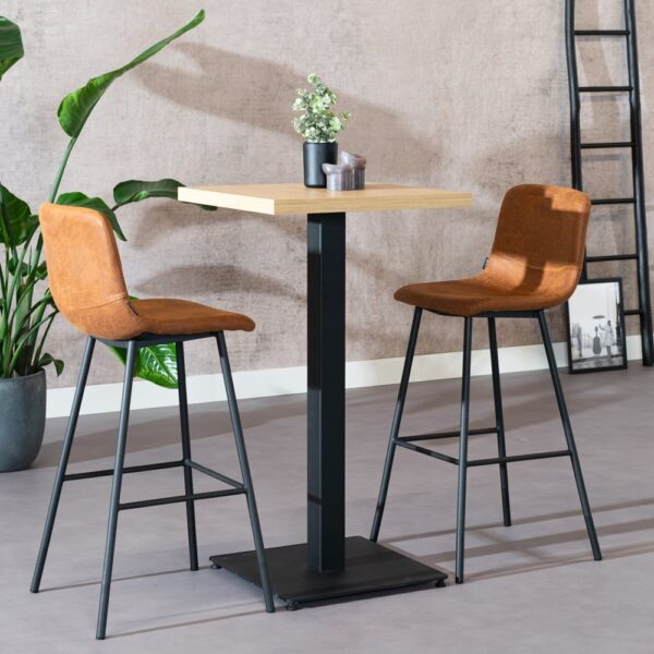 Bartafel Nils melamine eiken 60 x 60 cm