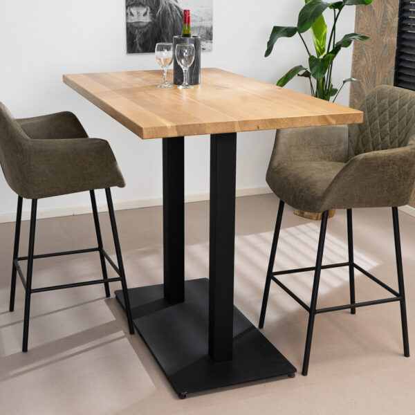 Bartafel Sven eikenhout 140 x 80 x 109 cm