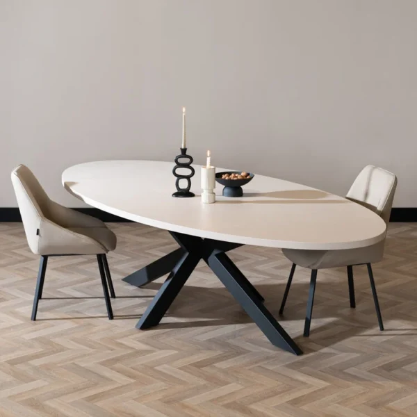 Eettafel Carl ovaal melamine 270×130 cm 2