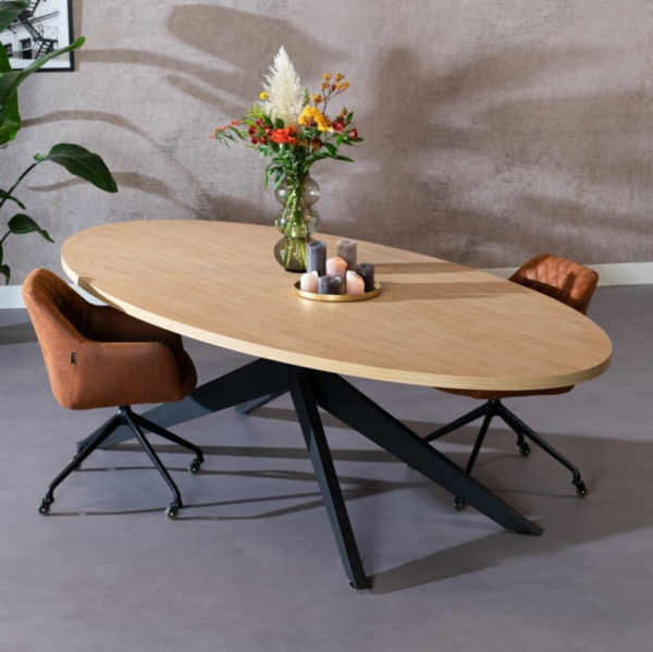 Eettafel Dio ovaal melamine 270×130 cm