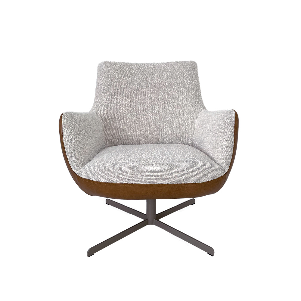 Fauteuil Stella bouclé leer 1