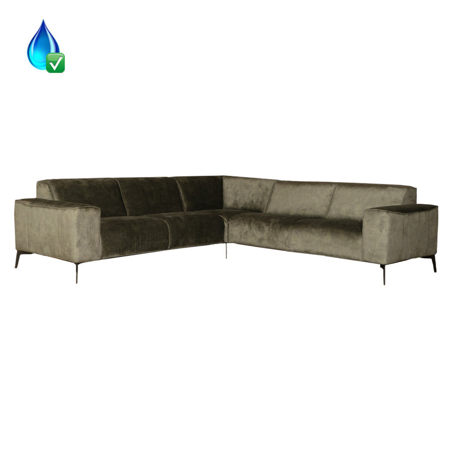 Hoekbank Vegas velvet links - rechts