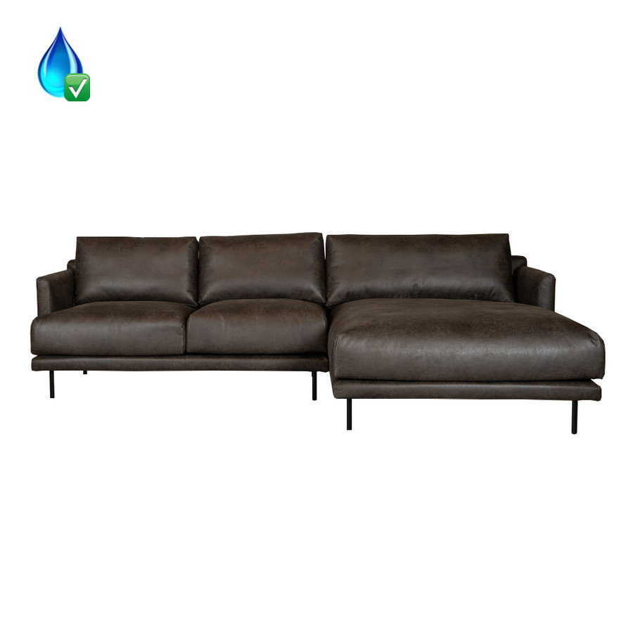 Hoekbank rechts Denver eco-leer