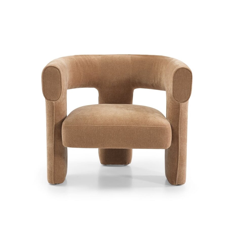 Scandinavische fauteuil Bibi chenillestof