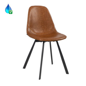 Stoel Logan eco-leer - Afbeelding 3