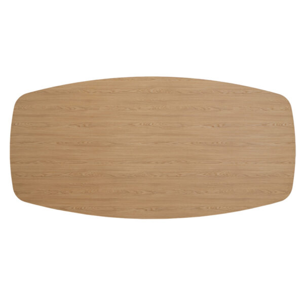 Tafelblad Liam Deens ovaal melamine eiken 240x120cm