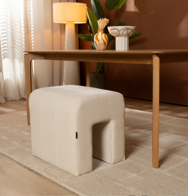 Modulaire hocker Seth chenillestof - Afbeelding 2