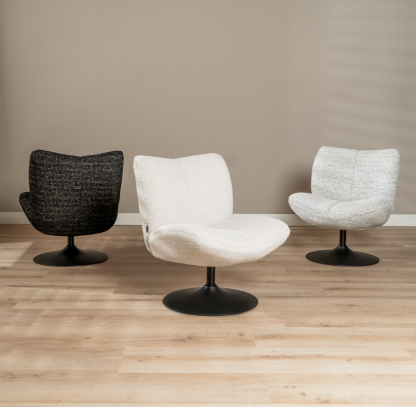 Fauteuil Moira draaibaar polyester - Afbeelding 2